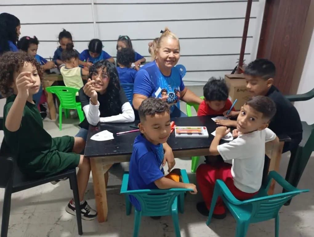 Children at the InnerCity Mission Learning Center in Aragua, Venezuela