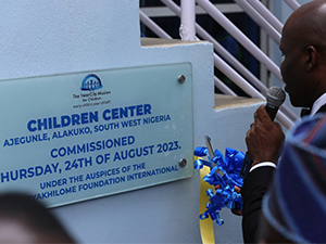 Commissioning of the Two-in-One Food Bank and Learning Centre in Ajegunle!