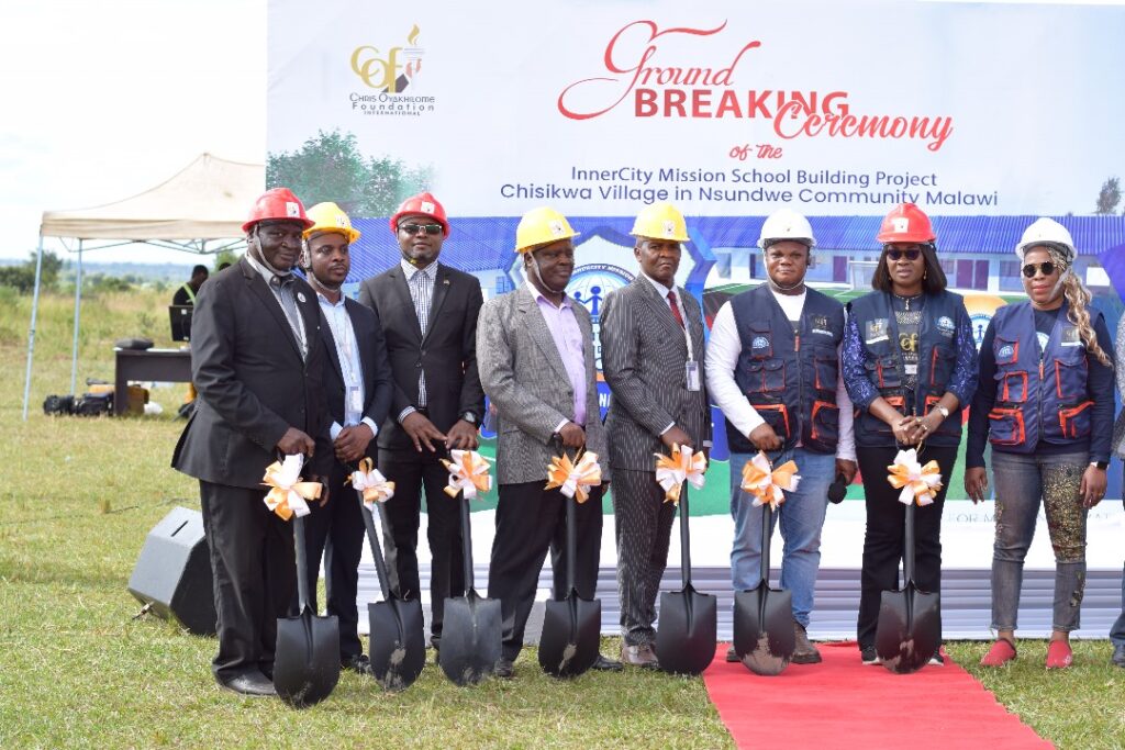 Celebrating the Groundbreaking Ceremony for our 15th 100% Free School in Malawi
